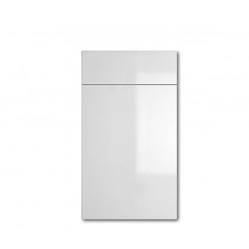 Loiste korkeakiilto valkoinen kaapin ovi 700 x 385 mm