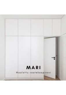 MARI - valkoinen maalattu MDF kaapin ovi. Hintalaskuri. Kotimainen tuote.