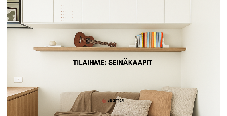 Näin muutat sekavan huoneen toimivaksi tilaksi: Seinäkaapit sohvan tai sängyn yläpuolelle Näin muutat sekavan huoneen toimivaksi tilaksi: Seinäkaapit sohvan tai sängyn yläpuolelle